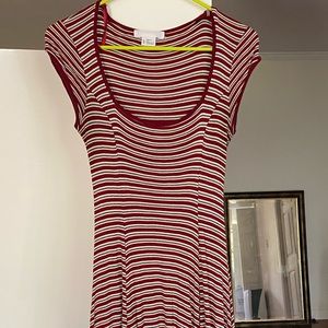 Striped red dress